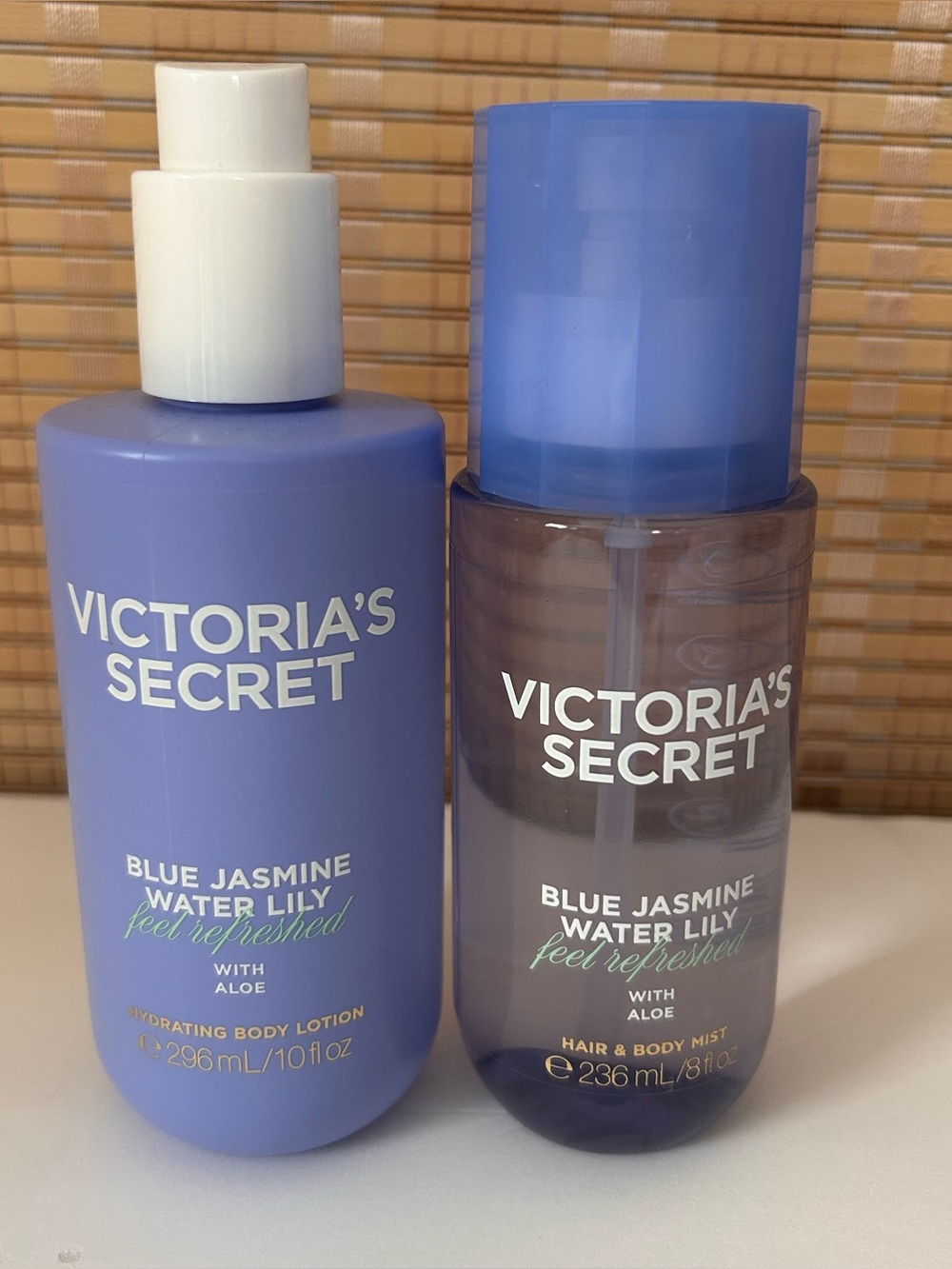 New VICTORIA’S SECRET 2-PC Blue Jasmine Water Lily Set